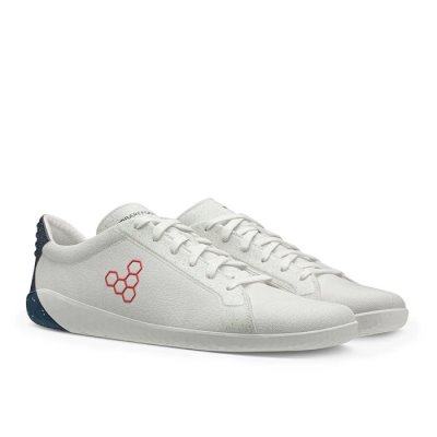 Chaussure Casual Vivobarefoot Geo Court Eco Femme - Blanche / Bleu / Rouge XOG341905